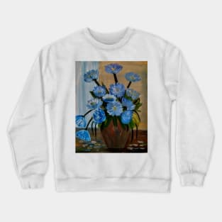 A beautiful bouquet of flowers in a Cooper vase Crewneck Sweatshirt